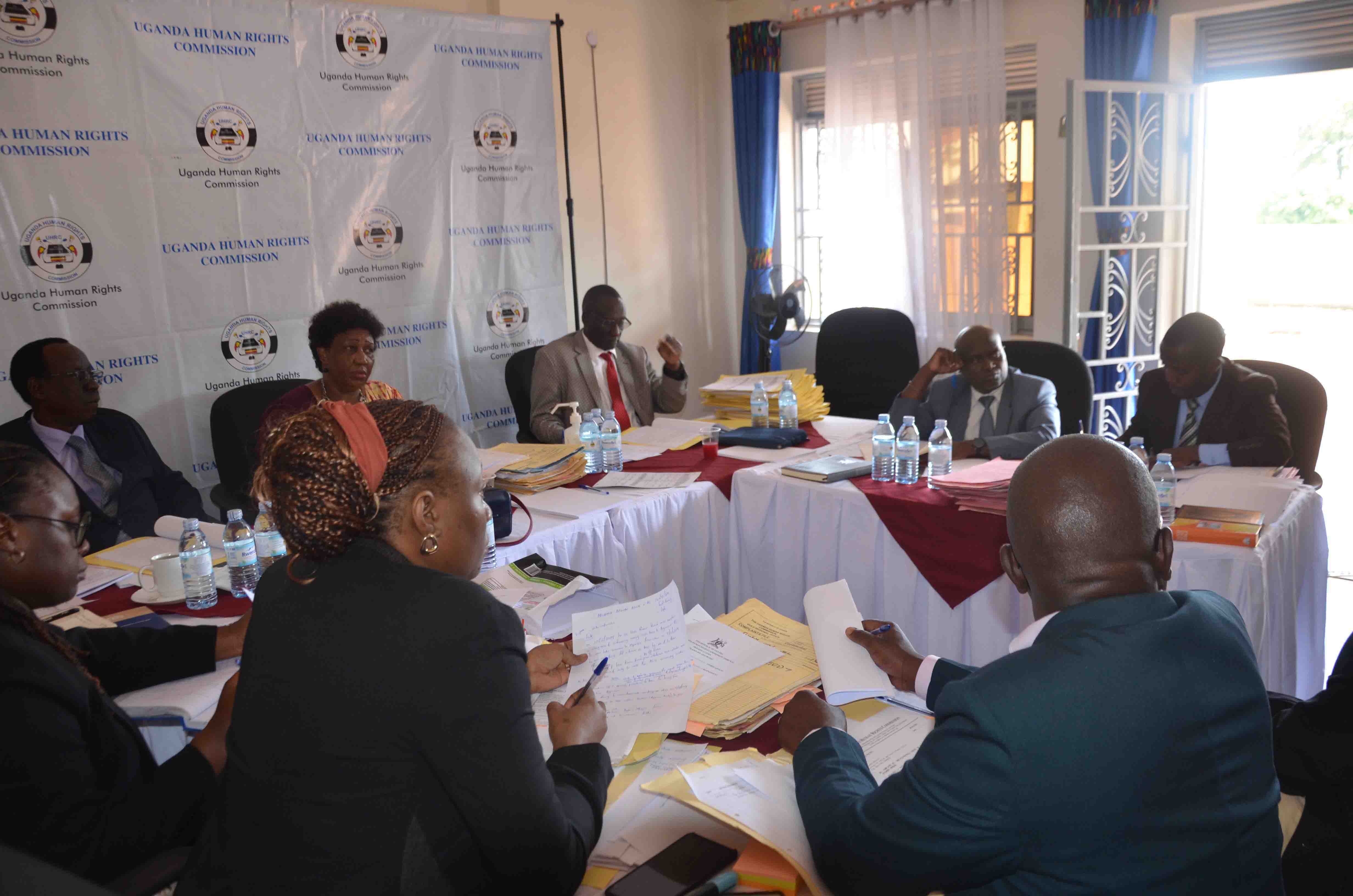 Session ongoing at UHRC office in Lira City recently